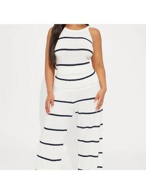 Fashion Nova Women's White and Multi Trousers